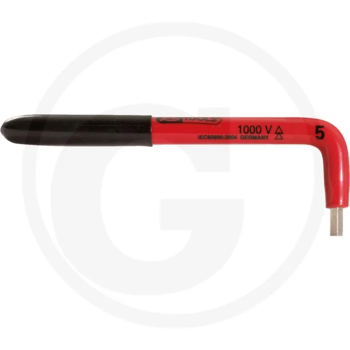 KS TOOLS GEïSOLEERDE HAAKSE INBUSSLEUTEL, 8 MM  1000 V PRüFZERTIFIKAT