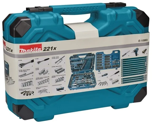 MAKITA HANDGEREEDSCHAPSET 221DLG E10883