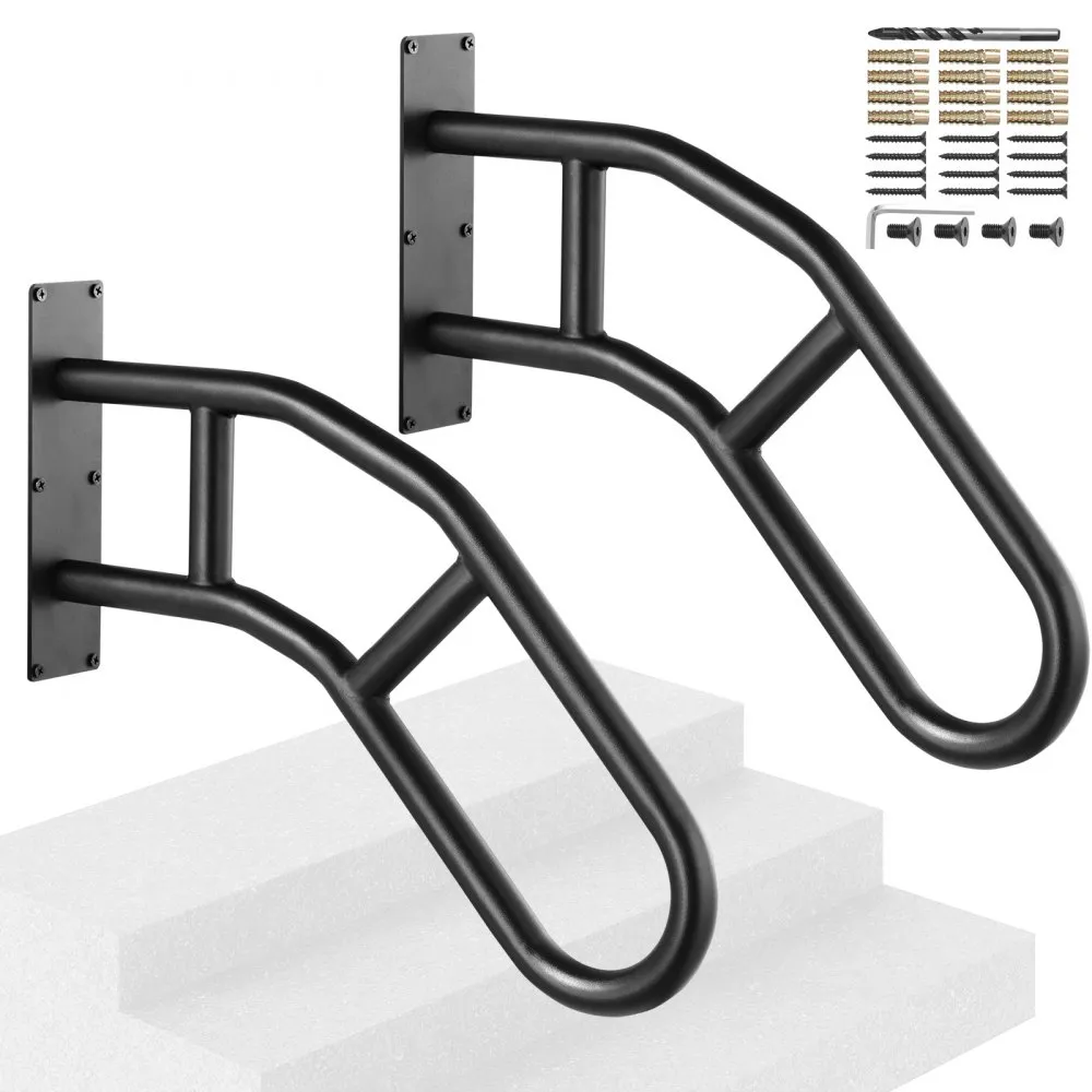 VEVOR 2X RELING TRAPLEUNING LEUNING TRAP 737MM WANDMONTAGE 13 TREDEN