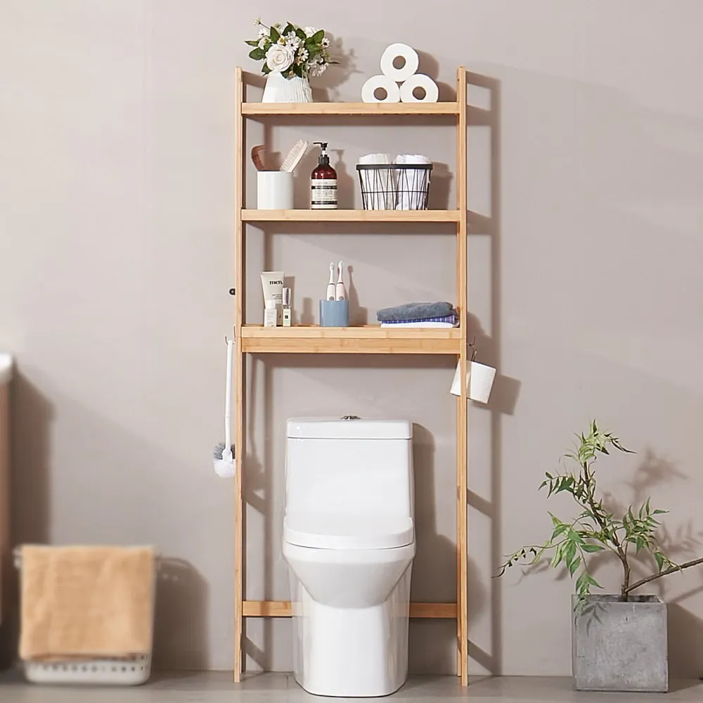 VEVOR badkamerplank toilet Badkamerplank met 3 niveaus ruimtebesparend