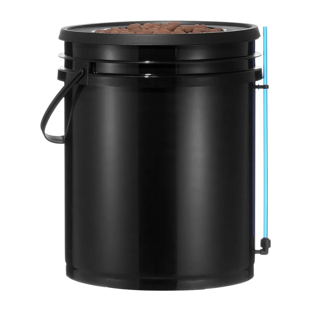 VEVOR hydrocultuursysteem diepwatercultuur PP 20L 1x emmer 300x300x380mm