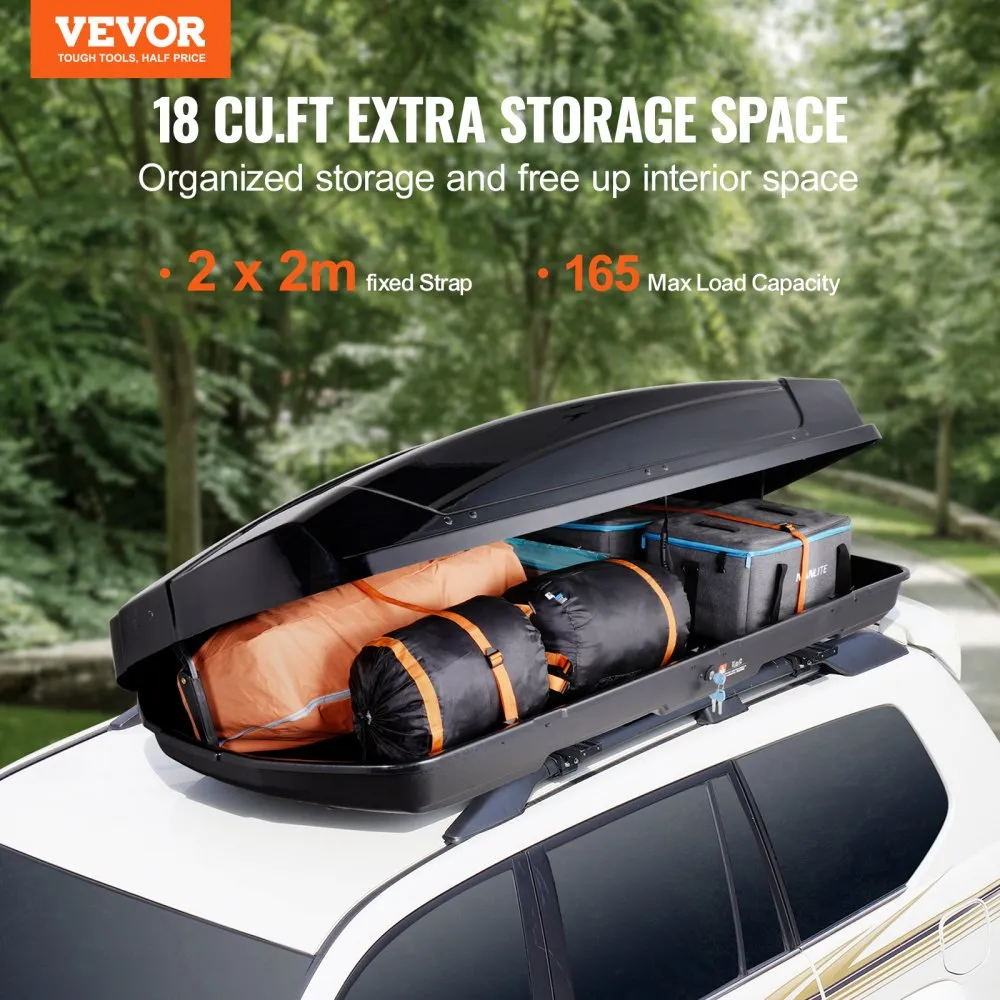 VEVOR IMPERIAAL BAGAGEOPBERGBOX ABS AUTO'S 488L 2045X917X389MM