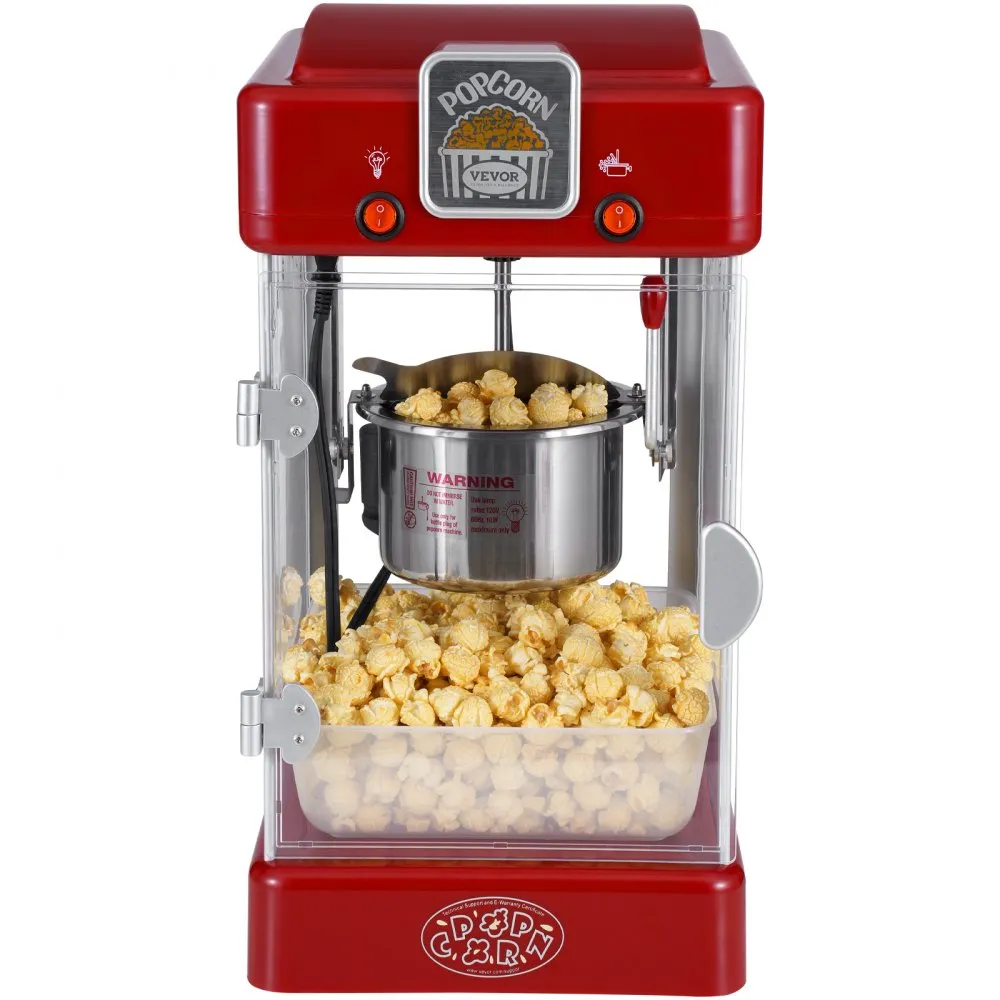 VEVOR popcornmachine maker popcornmachine popcornmachine bioscoop popcorn 300W 2.5oz