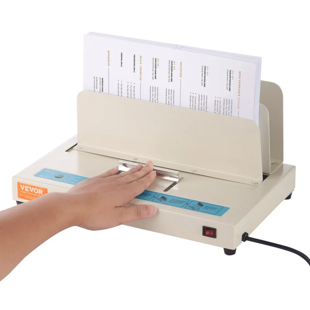 VEVOR thermisch inbindapparaat thermische boekbinder 500 vellen A3 A4 A5 document