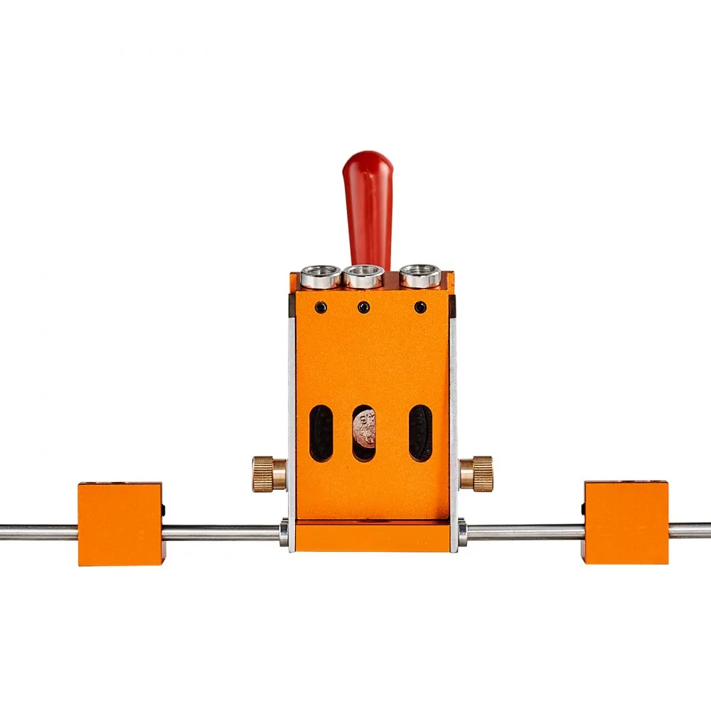 VEVOR VEVOR Pocket Hole Jig Kit Three Pocket Hole met Wrench & Square Drive Bits deuvelhulpboomal voor het boren van pocketg