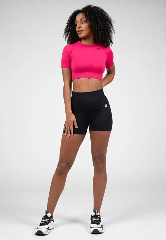 WHITNEY SEAMLESS CROP TOP  PINK  XS/S